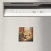 Sint Bernard in Herfst laat Herfst inspireren Magneet (Insitu (Vaatwasser))