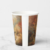 Sint Bernard in Herfst laat Herfst inspireren Papieren Bekers (Rechts)