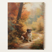 Sint Bernard in Herfst laat Herfst inspireren Planner (Achterkant)