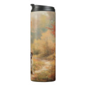 Sint-Bernard in herfstbladeren val inspireert Thermosbeker (Geroteerd rechts)