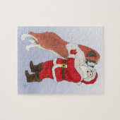 Sint Bernard Jowly kerstgroet Legpuzzel (Horizontaal)