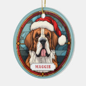 Sint Bernard Keramische Cirkel Ornament (Links)