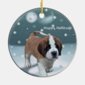 Sint Bernard Kerstboom Ornamenten (Achterkant)