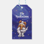 Sint-Bernard kerstcadeautags Cadeaulabel (Achterkant)