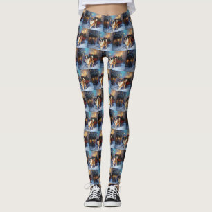 Sint-Bernard Kerstfeestseizoen Leggings
