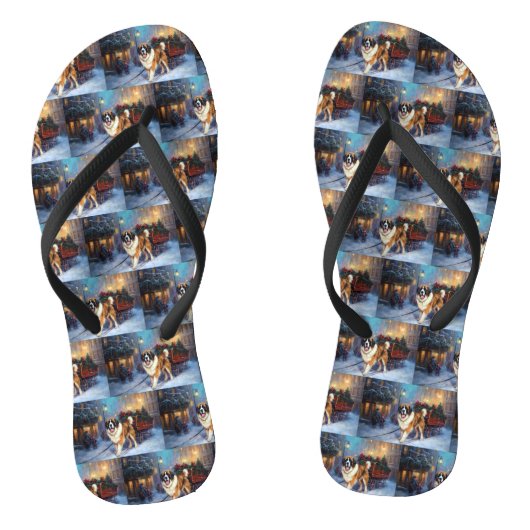 Sint-Bernard Kerstfeestseizoen Teenslippers (Voetbed)