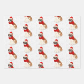 Sint-Bernard Kersthond Red Pset Holiday Inpakpapier Vel (Voorkant 2)