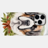 Sint Bernard Kerstkrans Feestelijke Pup Case-Mate iPhone Case (Achterkant (horizontaal))