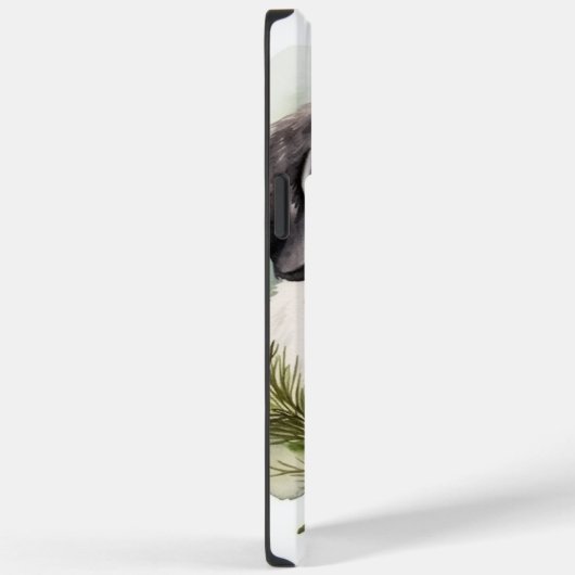 Sint Bernard Kerstkrans Feestelijke Pup Case-Mate iPhone Case (Achterkant / Rechts)