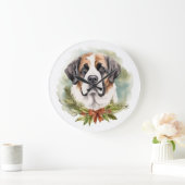 Sint Bernard Kerstkrans Feestelijke Pup Grote Klok (Huis)