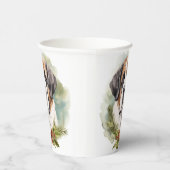 Sint Bernard Kerstkrans Feestelijke Pup Papieren Bekers (Rechts)