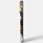 Sint Bernard Kerstmis Feestelijk Seizoen Case-Mate iPhone Case (Achterkant / Links)