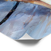 Sint Bernard Kerstmis Feestelijk Seizoen Perfect Poster (Hoek)