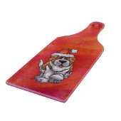 Sint-Bernard Kerstmis op rood Snijplank (Hoek)