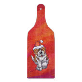 Sint-Bernard Kerstmis op rood Snijplank (Voorkant)