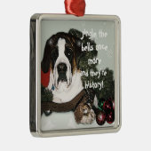 Sint Bernard-kerstversiering Metalen Ornament (Rechts)