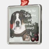 Sint Bernard-kerstversiering Metalen Ornament (Links)