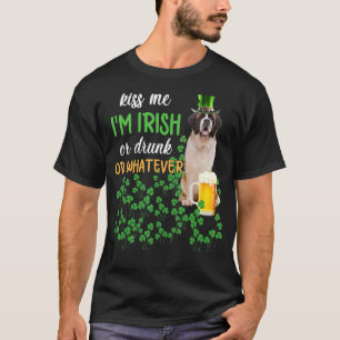 Sint Bernard Kiss, ik ben Iers of Drink of wat dan T-shirt