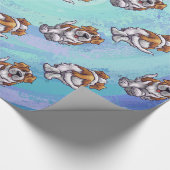 Sint-Bernard-koppen en -patronen Cadeaupapier (Hoek)