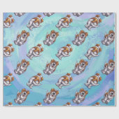 Sint-Bernard-koppen en -patronen Cadeaupapier (Vlak)