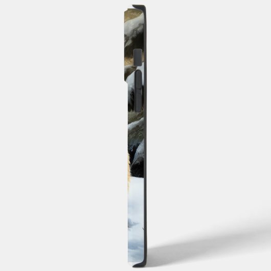 Sint Bernard liet het sneeuwen Kerstmis Case-Mate iPhone Case (Achterkant / Links)