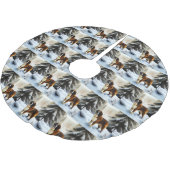 Sint Bernard liet het sneeuwen Kerstmis Kerstboom Rok (Gekanteld)