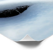 Sint Bernard liet het sneeuwen Kerstmis Perfect Poster (Hoek)