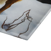 Sint Bernard liet het sneeuwen Kerstmis Snijplank (Hoek)