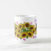 Sint-Bernard Lover Sunflower Trainer Floral Koffiemok (Center)