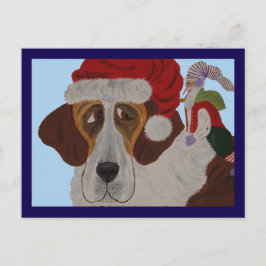 Sint-Bernard met een elf Briefkaart