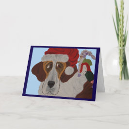 Sint-Bernard met een elf Kaart