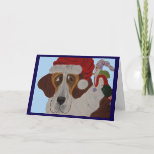 Sint-Bernard met een elf Kaart