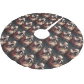 sint bernard met sinterklaas feestelijke kerst kerstboom rok (Gekanteld)