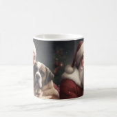 sint bernard met sinterklaas feestelijke kerst koffiemok (Center)