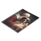 sint bernard met sinterklaas feestelijke kerst notitieboek (Linkerzijde)