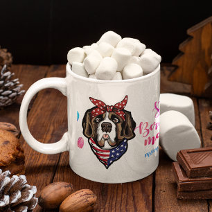 Sint-Bernard Moeder Cute Moederdag Hond Liefhebber Koffiemok