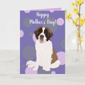 Sint Bernard Moederdagkaart Kaart (Gele Bloem)