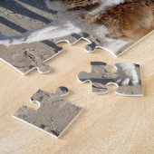 Sint-Bernard op de strandpuzzel Legpuzzel (Zijkant)