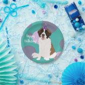  Sint Bernard Papieren Bordje (Feest)