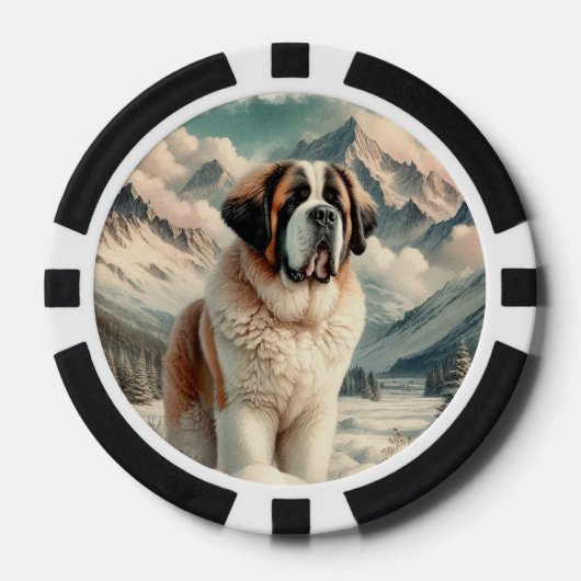Sint-Bernard Poker Chips (Voorkant)