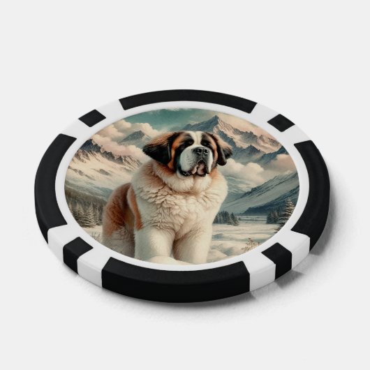 Sint-Bernard Poker Chips (Enkel)