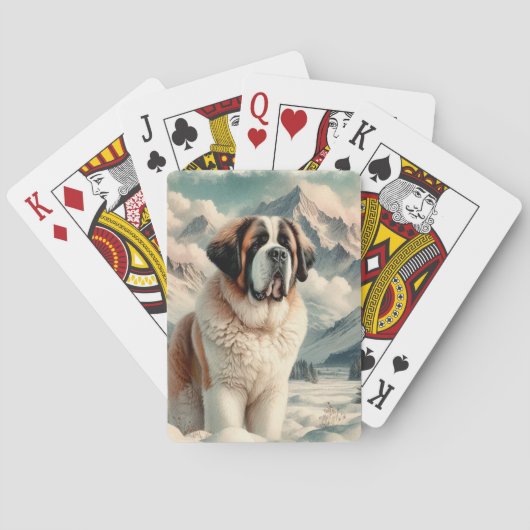 Sint-Bernard Pokerkaarten (Achterkant)