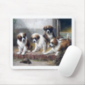 Sint-Bernard-puppies schildpadden Muismat (Met muis)