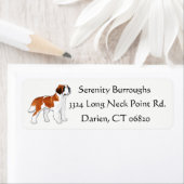 Sint Bernard Puppy Dog - Cartoon Liefde Sint Berna Etiket (Insitu)