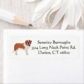 Sint Bernard Puppy Dog - Cartoon Liefde Sint Berna Etiket (Insitu)