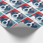 Sint Bernard Puppy Hope politiek parody Design Cadeaupapier (Hoek)