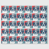 Sint Bernard Puppy Hope politiek parody Design Cadeaupapier (Vlak)