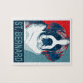 Sint Bernard Puppy Hope politiek parody Design Legpuzzel (Horizontaal)