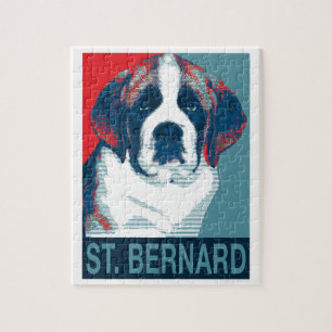 Sint Bernard Puppy Hope politiek parody Design Legpuzzel