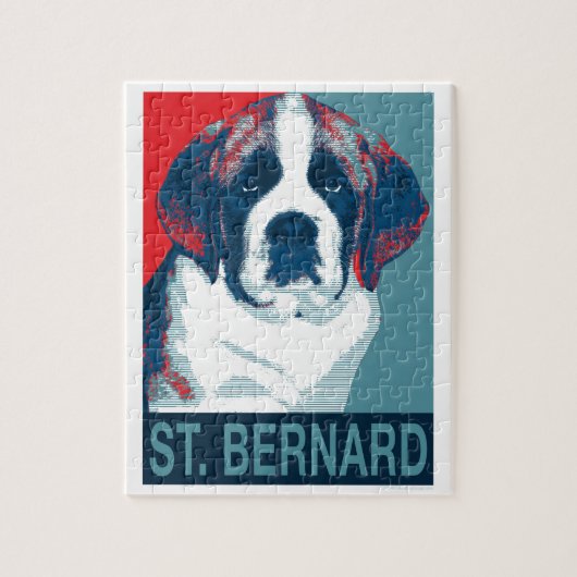 Sint Bernard Puppy Hope politiek parody Design Legpuzzel (Verticaal)